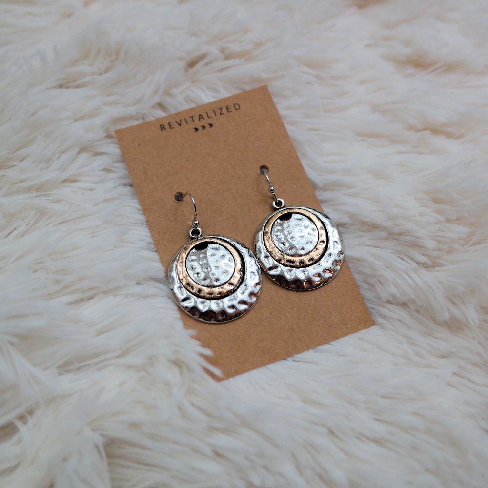 Round Boho Style Earrings - Picture 5 of 6